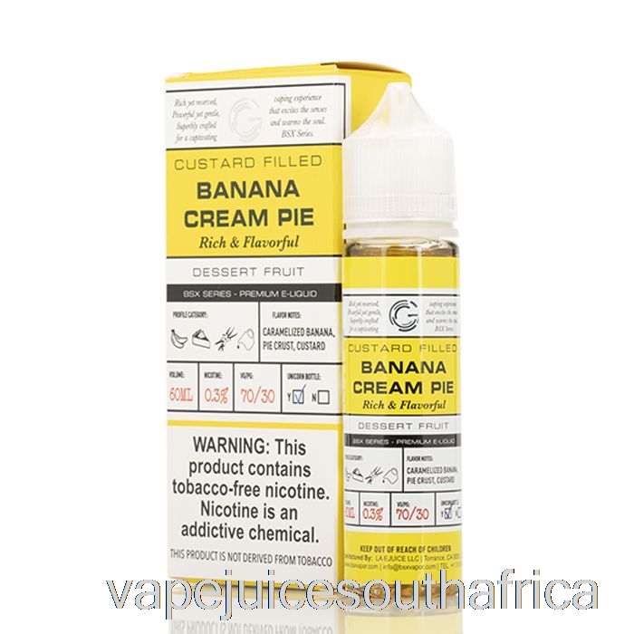 Vape Juice South Africa Banana Cream Pie - Bsx Series - 60Ml 3Mg